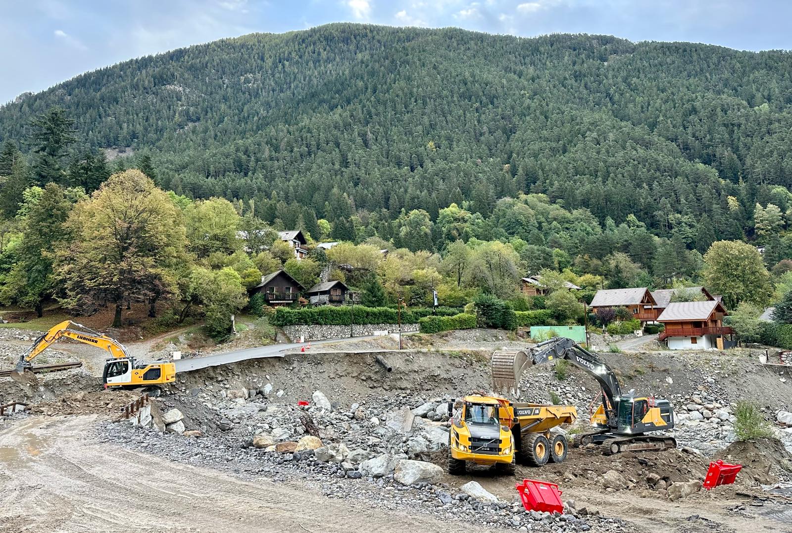 Tempête Aline – Travaux d’urgence dans la Vésubie