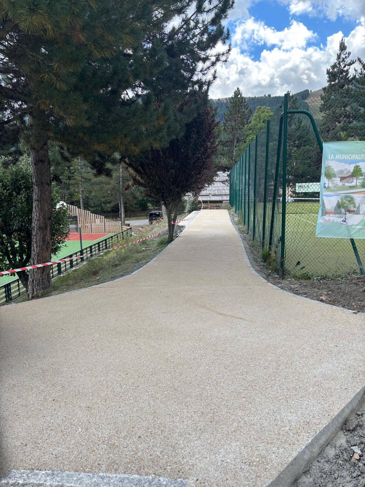 Restructuration des allées du tennis d’Auron